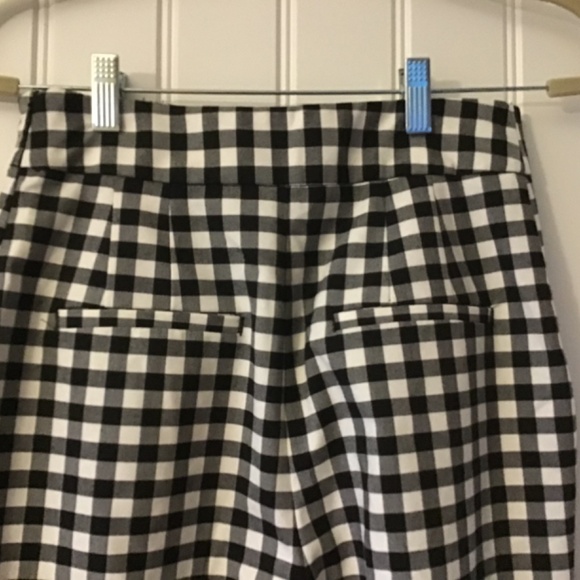 Zara black & white plaid pants size s. - Picture 5 of 9